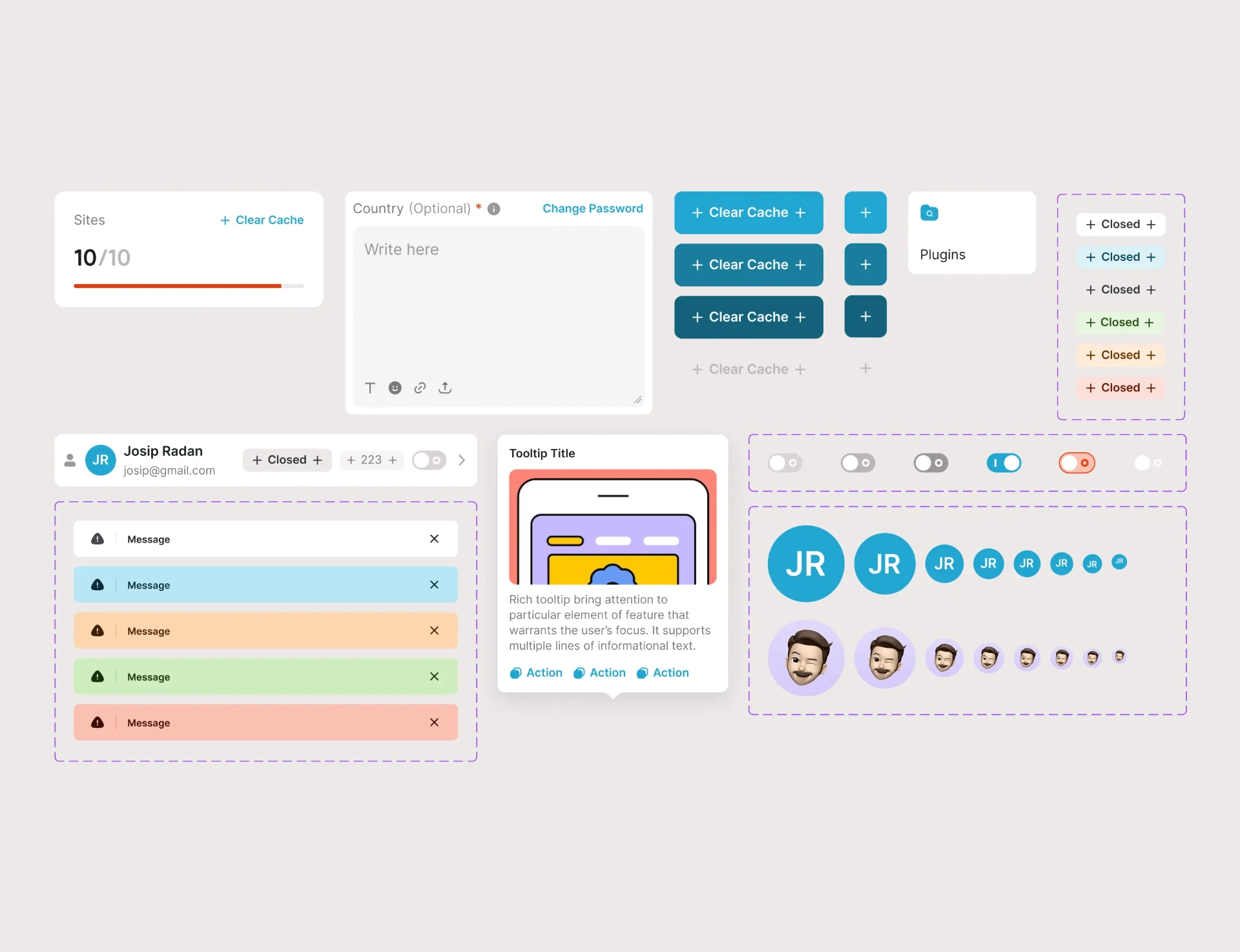 Rocket design system components